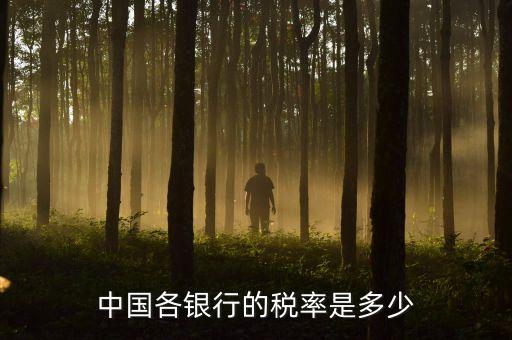 中國(guó)各銀行的稅率是多少