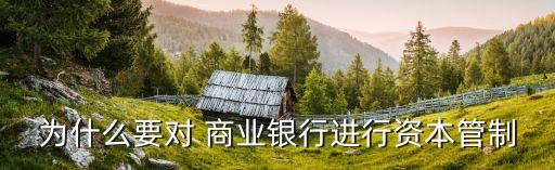 為什么要對(duì) 商業(yè)銀行進(jìn)行資本管制