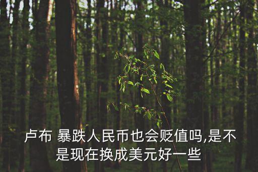  盧布 暴跌人民幣也會(huì)貶值嗎,是不是現(xiàn)在換成美元好一些