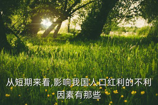 從短期來(lái)看,影響我國(guó)人口紅利的不利因素有那些