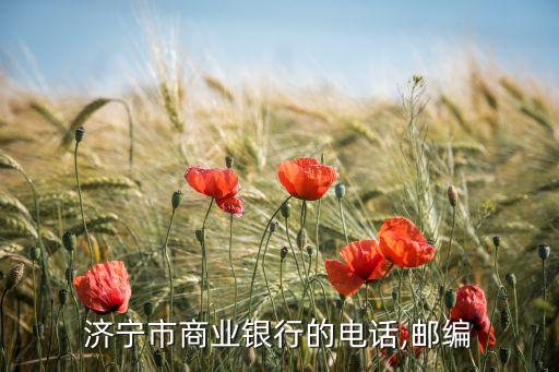 濟寧市商業(yè)銀行的電話,郵編