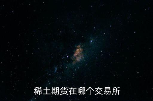  稀土期貨在哪個交易所