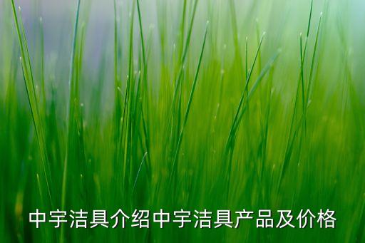 中宇潔具介紹中宇潔具產品及價格