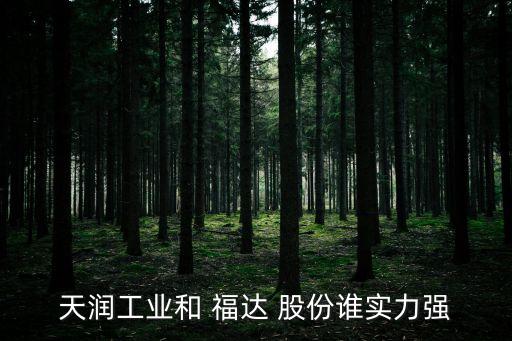 天潤工業(yè)和 福達 股份誰實力強