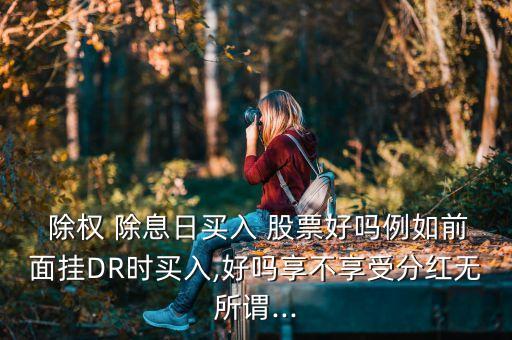  除權(quán) 除息日買(mǎi)入 股票好嗎例如前面掛DR時(shí)買(mǎi)入,好嗎享不享受分紅無(wú)所謂...