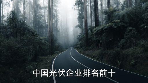 中國(guó)光伏企業(yè)排名前十