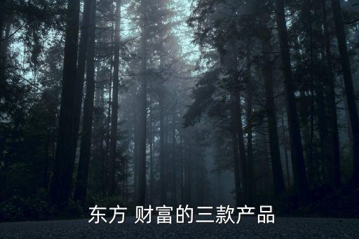  東方 財富的三款產品
