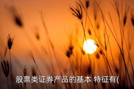 股票風險收益特征,收益型股票公司的特征有哪些