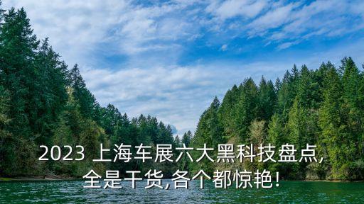 2023 上海車展六大黑科技盤點,全是干貨,各個都驚艷!