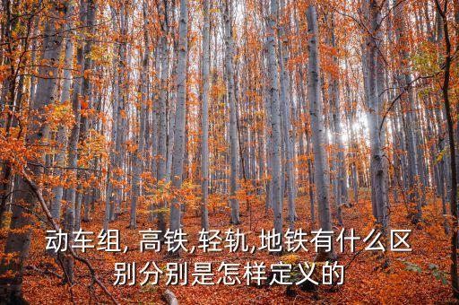 動(dòng)車組, 高鐵,輕軌,地鐵有什么區(qū)別分別是怎樣定義的