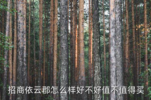 招商依云郡怎么樣好不好值不值得買(mǎi)
