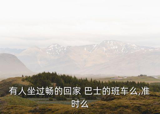 有人坐過暢的回家 巴士的班車么,準(zhǔn)時么