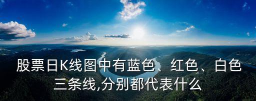  股票日K線圖中有藍色、紅色、白色三條線,分別都代表什么