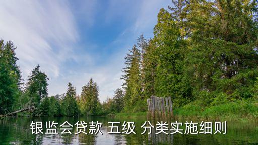 銀監(jiān)會(huì)貸款 五級(jí) 分類(lèi)實(shí)施細(xì)則
