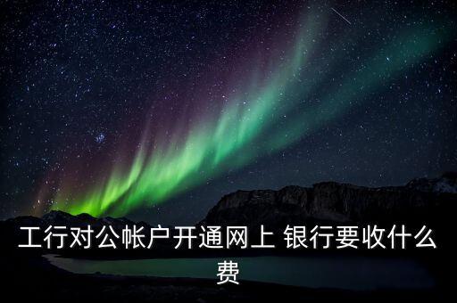 工行對(duì)公帳戶(hù)開(kāi)通網(wǎng)上 銀行要收什么費(fèi)