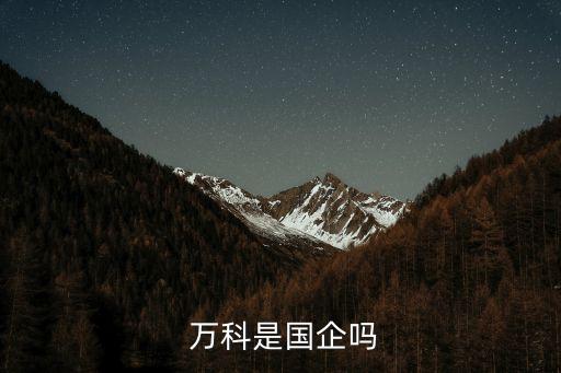  萬(wàn)科是國(guó)企嗎