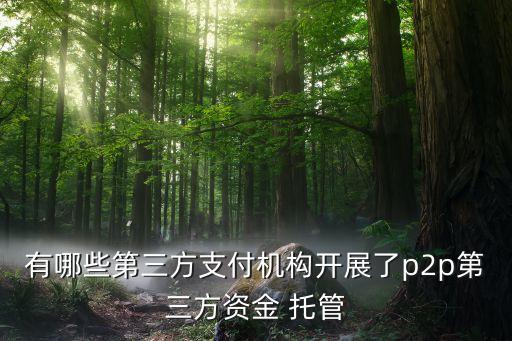 P2P有銀行托管,p2p是銀行理財產品嗎