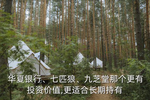  華夏銀行、七匹狼、九芝堂那個(gè)更有投資價(jià)值,更適合長(zhǎng)期持有