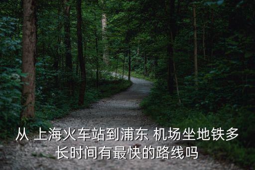 從 上?；疖囌镜狡謻| 機(jī)場(chǎng)坐地鐵多長(zhǎng)時(shí)間有最快的路線嗎