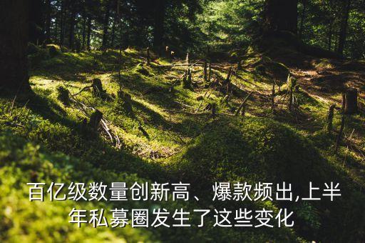  百億級數(shù)量創(chuàng)新高、爆款頻出,上半年私募圈發(fā)生了這些變化