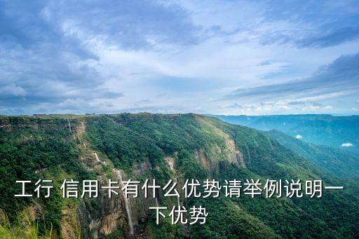 工行 信用卡有什么優(yōu)勢(shì)請(qǐng)舉例說明一下優(yōu)勢(shì)