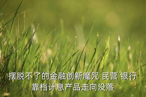 擺脫不了的金融創(chuàng)新魔咒 民營(yíng) 銀行靠檔計(jì)息產(chǎn)品走向沒(méi)落