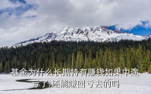  基金為什么長期持有賺錢如果中途 虧了,還能賺回虧去的嗎