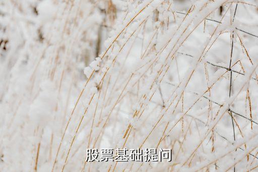股票基礎提問