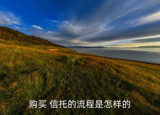 購(gòu)買 信托的流程是怎樣的