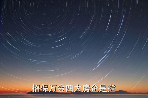 招保萬金四大房企是指