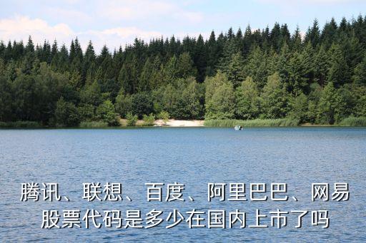  騰訊、聯(lián)想、百度、阿里巴巴、網(wǎng)易 股票代碼是多少在國內(nèi)上市了嗎