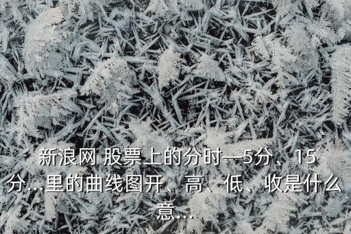  新浪網(wǎng) 股票上的分時—5分、15分…里的曲線圖開、高、低、收是什么意...