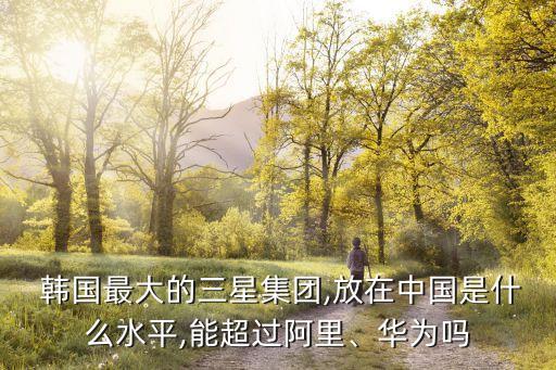  韓國(guó)最大的三星集團(tuán),放在中國(guó)是什么水平,能超過(guò)阿里、華為嗎