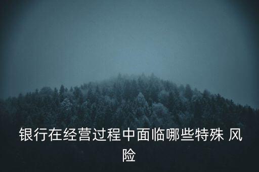  銀行在經(jīng)營(yíng)過(guò)程中面臨哪些特殊 風(fēng)險(xiǎn)