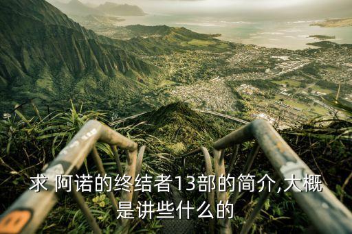 求 阿諾的終結者13部的簡介,大概是講些什么的
