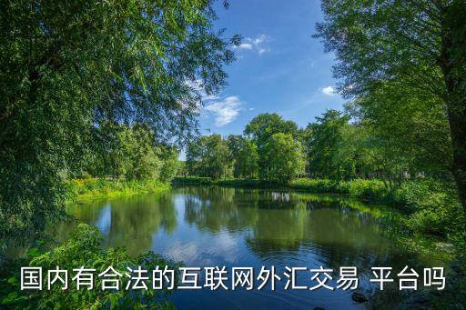 國(guó)內(nèi)有合法的互聯(lián)網(wǎng)外匯交易 平臺(tái)嗎