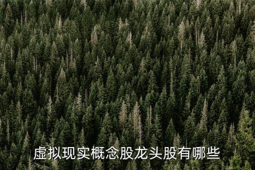 虛擬現實概念股龍頭股有哪些