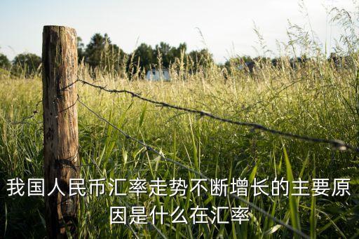 我國(guó)人民幣匯率走勢(shì)不斷增長(zhǎng)的主要原因是什么在匯率