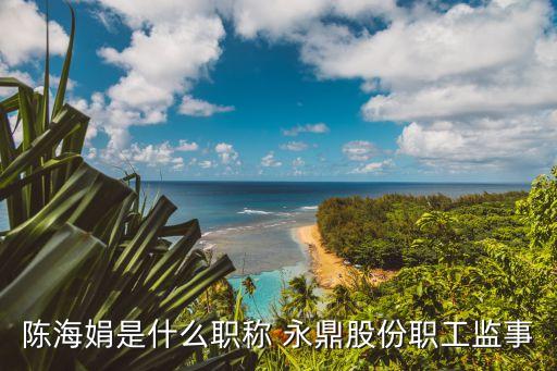 陳海娟是什么職稱(chēng) 永鼎股份職工監(jiān)事