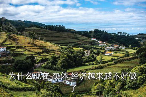 為什么現(xiàn)在 實體 經濟越來越不好做了