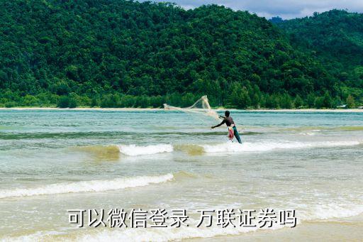 可以微信登錄 萬聯證券嗎