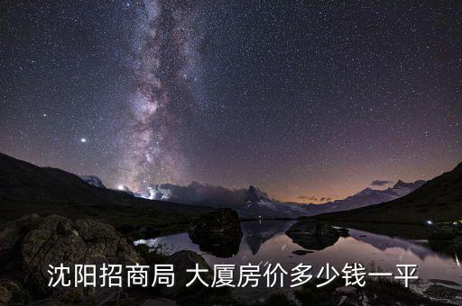  沈陽(yáng)招商局 大廈房?jī)r(jià)多少錢一平