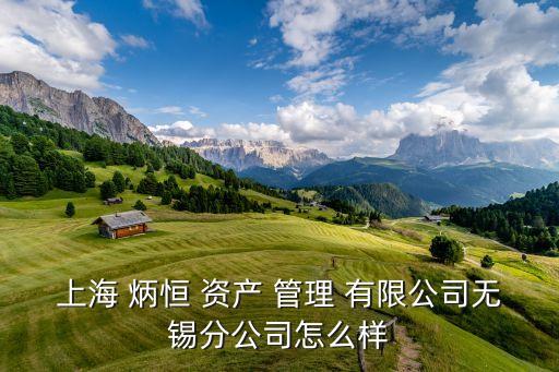 上海 炳恒 資產(chǎn) 管理 有限公司無錫分公司怎么樣
