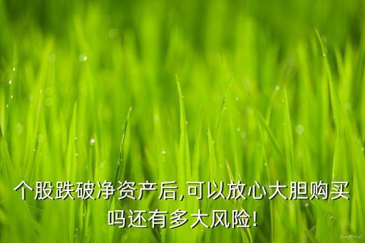個股跌破凈資產(chǎn)后,可以放心大膽購買嗎還有多大風(fēng)險!