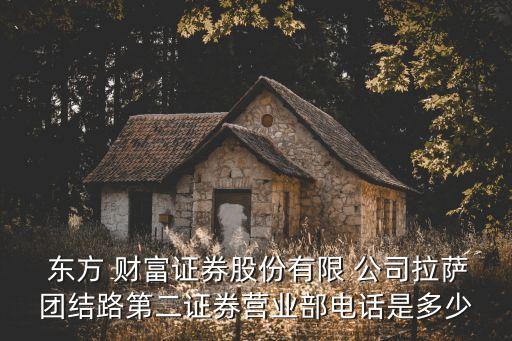  東方 財(cái)富證券股份有限 公司拉薩團(tuán)結(jié)路第二證券營(yíng)業(yè)部電話是多少