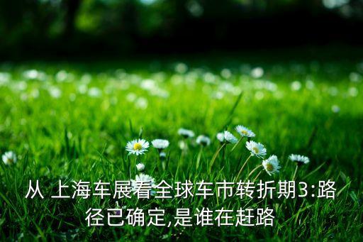 從 上海車展看全球車市轉折期3:路徑已確定,是誰在趕路