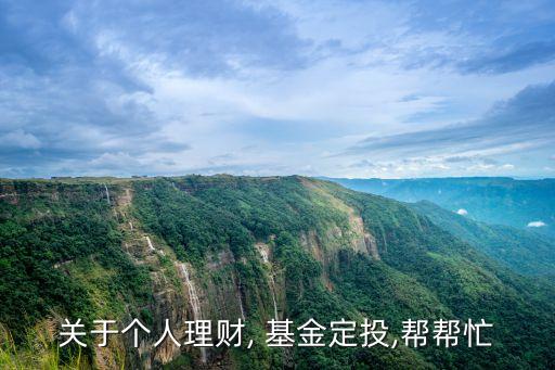 關于個人理財, 基金定投,幫幫忙