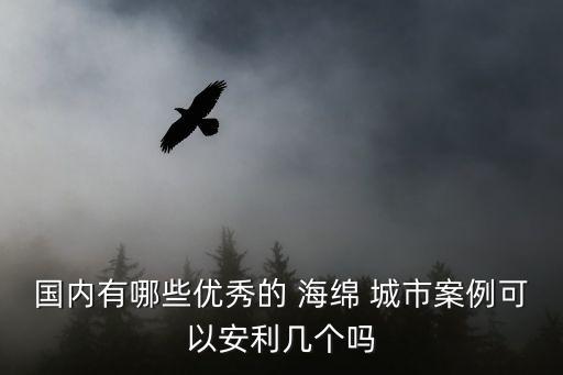 國內有哪些優(yōu)秀的 海綿 城市案例可以安利幾個嗎