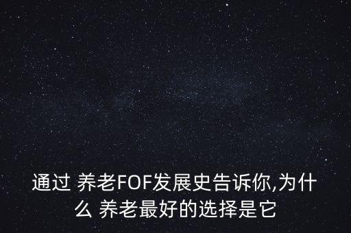 通過 養(yǎng)老FOF發(fā)展史告訴你,為什么 養(yǎng)老最好的選擇是它