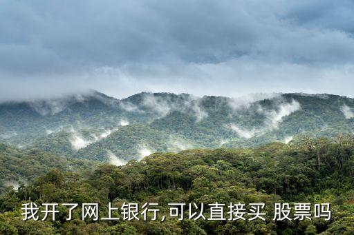 我開了網上銀行,可以直接買 股票嗎